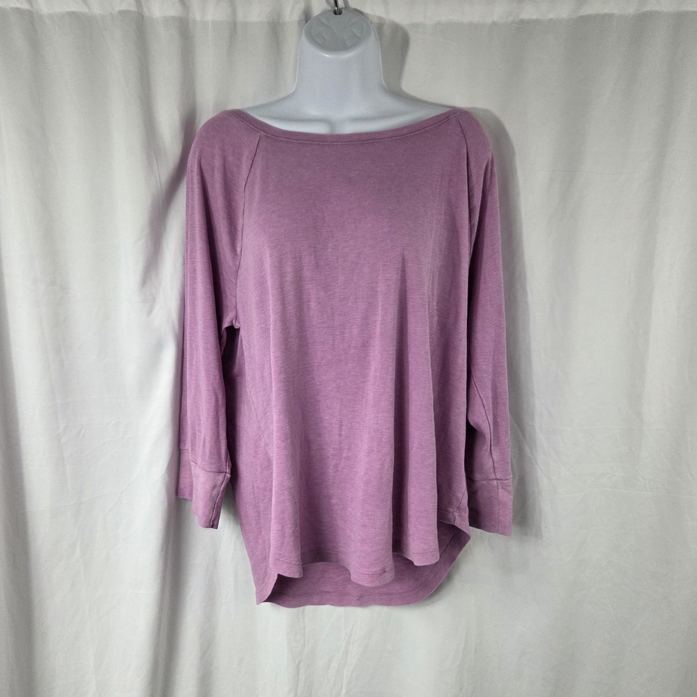 Missimo Supply Co Womens Size XXL Wide Neckline Curvy Hem Top Pink